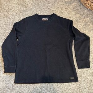 Legendary Outfitters thick thermal crewneck. Dark grey. Classic. Preppy. Outdoor